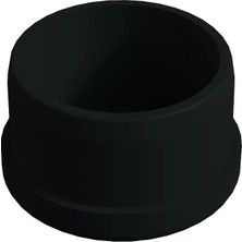 CATEKSSS 32 mm Düz Iç Profil Tapası 1.2 mm Siyah (1 Adet)
