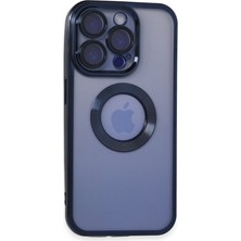 Bezos iPhone 15 Pro Max Kılıf Slot Silikon - Lacivert