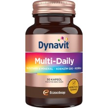 Dynavit Multidaily 30 Kapsül - Multivitamin&enerji - 13 Vitamin, 7 , Q10, Rhodiola Ekstresi (Multi-D