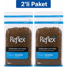 Reflex Somonlu Kısırlaştırılmış Kedi Maması 1 kg x 2 Adet