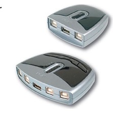 ATEN-US221A USB Arayüzüne Sahip Cihazları Paylaştıran Switch, USB 2.0, 2 Pc, 1 USB Cihaz