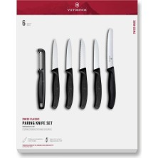 Victorinox 6.7113.61G Swiss Classic 6 Parça Soyma Bıçağı ve Soyacak Seti