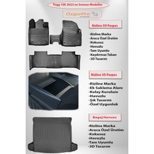 Rizline Tog T10X 2023 ve Sonrası 3D Paspas-Bagaj Havuzu-Siyah Organizer 3'lü Set