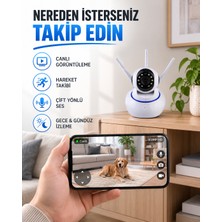 ALK Akıllı Ip Güvenlik Kamerası – 1080P Hd, Gece Görüşlü, Hareket Algılamalı Yeni Nesil - Lisinya