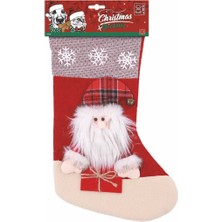 M-Pets Christmas Stocking Santa Köpek Oyuncağı