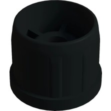 CATEKSSS 38 mm Plastik Rotil Gövdesi M8 Siyah (2 Adet)