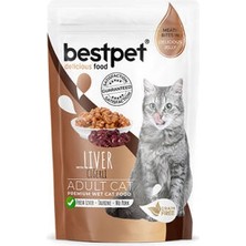 Bezos Pouch Ciğerli Jelly Tahılsız Yetişkin Kedi Konservesi 85 gr