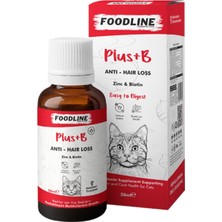 Foodline Kediler Için +B Damla 50 Ml, Tüy Sağlığını Destekleyici Biotinli Multivitamin