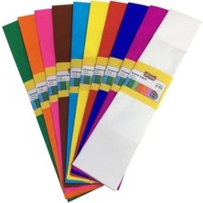 Robotik Programlama  Krapon Kağıdı - 22 gr - 50 x 200 cm - 10LU Pk - Karışık 10 Renk