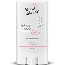 Amour De La Nature Stick Shield leke karşıtı ve cilt tonunu eşitleyen 15 ml güneş koruyucu krem