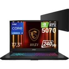Msi Katana 17 Hx B14WGK-048XTR Intel Core I9-14900HX 32GB 1tb SSD RTX5070-8GB 17.3" 240Hz Qhd Freedos Taşınabiir Bilgisayar - Xxl Mouse Pad