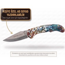Bıçak Deposu Aziz Kişiye Özel Isim Yazılı Paslanmaz Çelik Outdoor Çakı