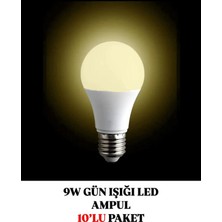 Noas LED 9W Gün Işığı LED Ampul 10'lu Paket Kutulu Ürün
