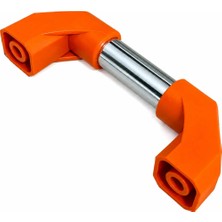 CATEKSSS 25 mm Metal Tutamak 16 cm Krom-Turuncu (2 Adet)