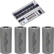 4 Adet Orion Lifepo4 Pil ve 4s 80 Amper (100 Amper Anlık) Bms.