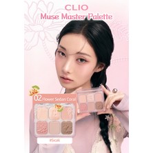 Clio Yumuşak Dokulu & Blur Etkili, 6’lı Far Paleti Clıo Muse Master Palette (02 Flower Sedan Coral)