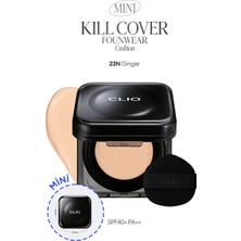 Clio Cıca Içerikli Yüksek Kapatıcı Yarı Mat Clıo Kill Cover Founwear Cushion Mini (23N Ginger) SPF40 Pa