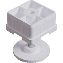 CATEKSSS 60X60 mm Gizli Ayarlı Profil Pabucu Beyaz (1 Adet)