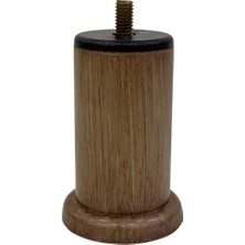 CATEKSSS 10 cm Asena Plastik Ayak 3/8 Vanezia Ahşap (1 Adet)