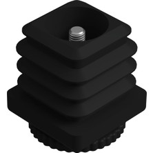 CATEKSSS 30X30 mm Kademeli Gizli Ayarlı Pabuç (Gövde) Siyah (2 Adet)