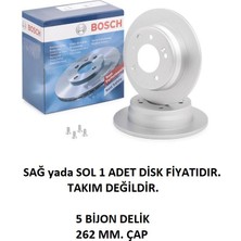 Bosch (0986479508) Fren Dıskı- Arka Hyundaı Kıa I30 IX35 Cee'd Pro Cee'd Spo 04 -