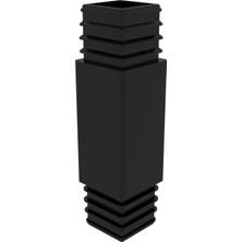 CATEKSSS 40X40 mm Kademeli Profil Ara Bağl Aparatı Siyah (1 Adet)
