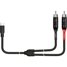 Kirlin Kırlın Type C Dönüştürücü UYC-394B/BK-3M (Type C - 2x Rca)