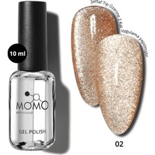 Momo Professional Kalıcı Oje Flash Cat Eye No.2, 10 ml