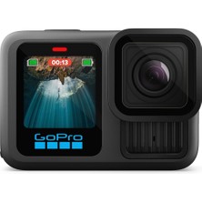Gopro HERO13 Siyah - 5.3K60 Video, 27MP Fotoğraf + Hb Serisi Lenslerle Uyumluluk ile Su Geçirmez Aks