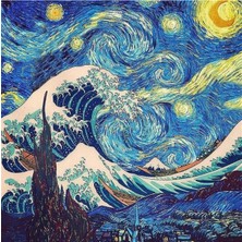Empressco Van Gogh Yıldızlı Gece Özel Elmas Mozaik Tablo 56X56CM