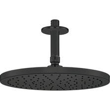 Eca - Myra Tavandan Duş Başlığı Seti 255 mm Mat Siyah Outlet - 102145033C1-