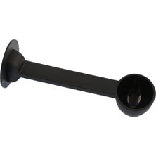 Kg-Part Espresso Makinesi Uyumlu Kahve Ölçü Kaşığı, Siyah Plastik, 1 Adet, 50 mm