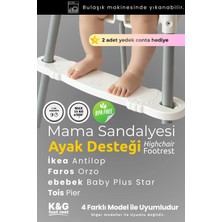 Dyzstar 4 Farklı Modele Uyumlu Mama Sandalyesi Ayak Koyma Dayama Desteği