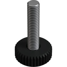 CATEKSSS M8 Tırtıllı Vida Çap: 25MM M8X20 Siyah (1 Adet)