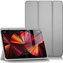 Motto Ticaret Newface Apple Ipad Pro 11 (2024) Kılıf Tablet Smart Kılıf - Gri