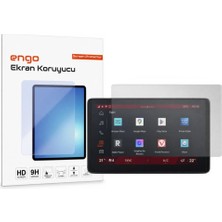 Engo Renault Boreal 10 İnç İle Uyumlu Mat Ekran Koruyucu Multimedya Parmak İzi Bırakmayan Yansıma Ve Parlama Önleyici Koruma, 9H Kırılmaz Esnek Nano Cam