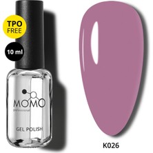 Momo Professional Kalıcı Oje K026, Açık Incir Moru, 10 ml