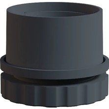 CATEKSSS 60 mm Iç Ayarlı Profil Pabucu 1.5 mm Gri (1 Adet)