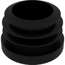 CATEKSSS 21 mm Kademeli Iç Profil Tapası Siyah (1 Adet)