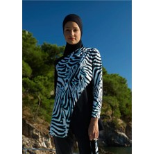 Mayovera Zebra Tek Mayo Üst Tasarım Tesettür Mayo