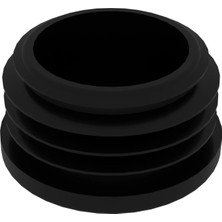 CATEKSSS 38 mm Boru Için Kademeli Içe Geçme Boru Tapası, Boru Kapak, Boru Tapa Siyah (1 Adet)