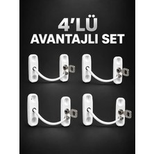 ALK Pencere Güvenlik Kilidi Anahtarlı Çocuk Emniyet Kilidi 4’lü Set