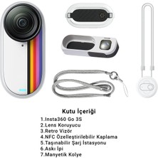 Insta360 Go 3s Retro Bundle Special Edition 4K Mini Aksiyon Kamerası Giyilebilir Kamera Seti