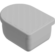 CATEKSSS 30X40 mm D Düz Iç Profil Tapası Beyaz (2 Adet)