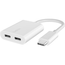 Belkin Rockstar™ Usb-C Ses + Şarj Adaptörü, Usb-C 60W Güç Dağıtımlı Kulaklık Adaptörü iPhone 15, Ipa