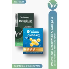 Wellvalens Günlük Wellness Paketi Omega 3 30 Softjel + DetoxiMax 30 Kapsül (Özel Paketi)