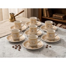Aryıldız Cousine&culture Sema(Desen6) 12 Parça 6 Kişilik Kahve Fincan Takımı - 90 ml