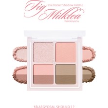 Peripera Işıltılı, Mat Tonlarda 4lü Far Paleti Perıpera Ink Pocket Shadow Palette(13 Aegyosal Should I)