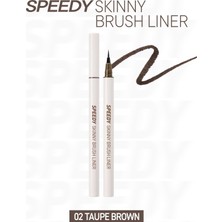 Peripera Ultra Ince ve Esnek Fırça Uçlu Kalem Eyeliner Perıpera Speedy Skinny Brush Liner (02 Taupe Brown)