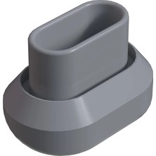 CATEKSSS 25X50 mm Elips Profil Tapası 1.5 mm Ral 7035 (1 Adet)